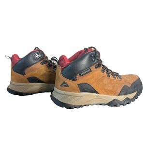 Ozark Trail Men's Redline Mid Hiker Boots Sz 6 Brown Waterproof Traction Comfort